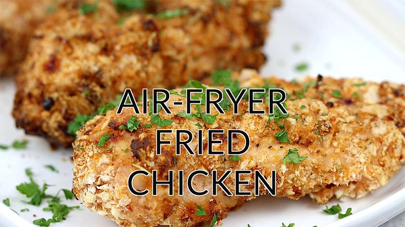 Demo video for air fryer fried chicken.