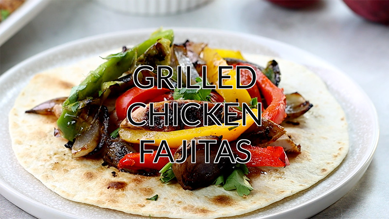 Demo video for grilled chicken fajitas.